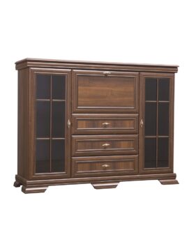 Comoda living VM6 din PAL nuanta nuc 158x46x117 cm