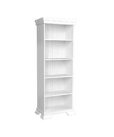 Etajera cu 4 polite VMR1 din PAL melaminat si MDF alb antichizat, 40X68X193 cm