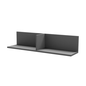 Etajera suspendata din PAL melaminat 100X20X20 cm antracit