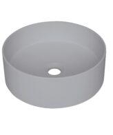 Lavoar baie rotund din granit gri metalic Deante Silia CQS_SU4S