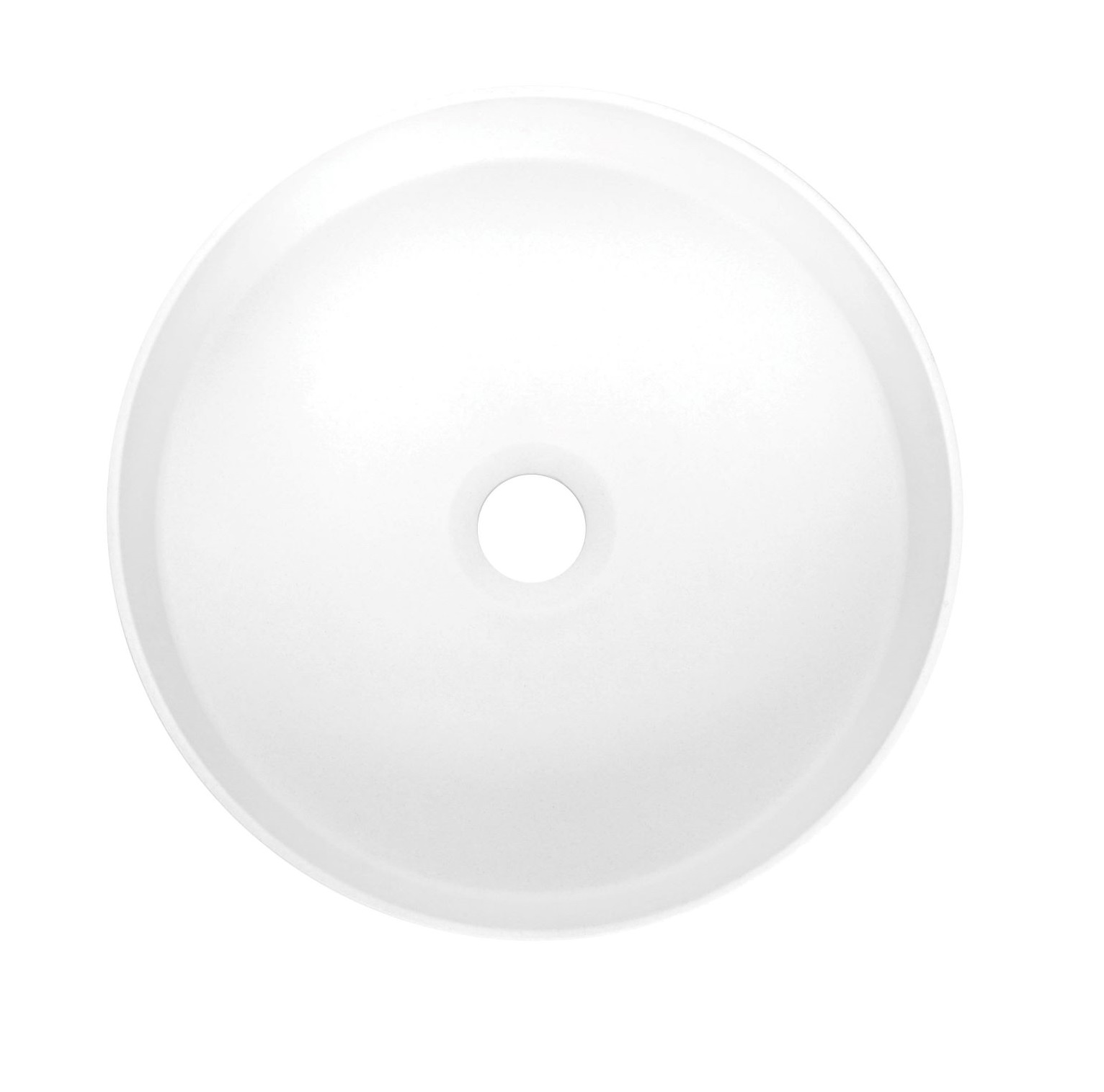 Lavoar baie rotund din granit nuanta alabastru Deante Silia CQS_AU4S 36X12 cm, montaj pe blat
