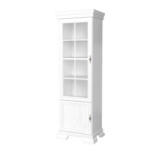 Vitrina verticala VMW1 din PAL Alb Antichizat 58X40X193 cm