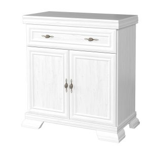 Comoda VM1 din PAL alb antichizat 88x46x97 cm