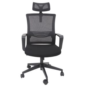 Scaun ergonomic Paris H negru baza nylon si tapiterie mesh