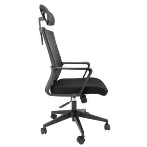Scaun ergonomic Paris H negru baza nylon si tapiterie mesh, sustine 120 kg