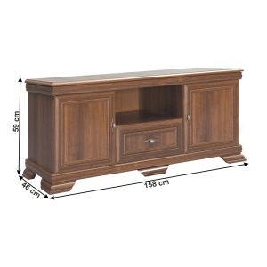 Comoda living VMT2 din PAL nuanta nuc 158x46x59 cm
