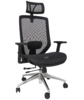 Scaun birou NICE L integral mesh cu tetiera reglabila si sezut culisant, maxim 120 kg