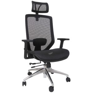 Scaun birou NICE L integral mesh cu tetiera reglabila si sezut culisant, maxim 120 kg