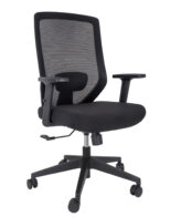 Scaun birou NICE cu baza nylon, tapiterie mesh, maxim 120 kg