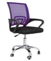 Scaun birou STAR C cu baza metal cromat si tapiterie mesh diferite culori, maxim 110 kg