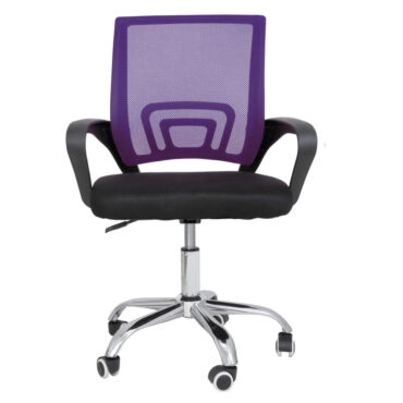 Scaun birou STAR C cu baza metal cromat si tapiterie mesh diferite culori, maxim 110 kg