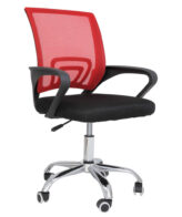 Scaun birou STAR C cu baza metal cromat si tapiterie mesh diferite culori, maxim 110 kg