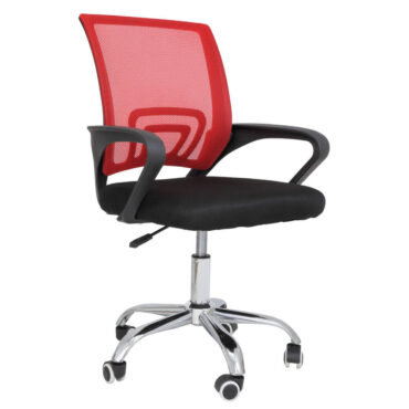 Scaun birou STAR C cu baza metal cromat si tapiterie mesh diferite culori, maxim 110 kg
