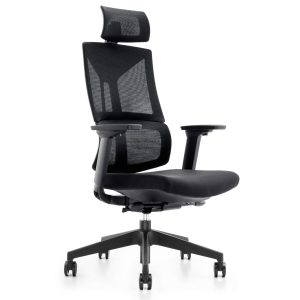 Scaun ergonomic KYOTO lux cu reglaje multiple, baza nylon si tapiterie mesh, maxim 120 kg