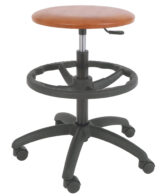 Scaun laborator rotativ cu inaltime reglabila si sprijin pentru picioare, tapiterie diverse culori