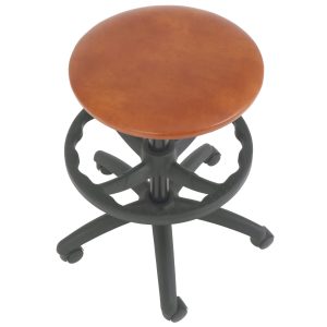 Scaun laborator rotativ cu inaltime reglabila si sprijin pentru picioare, tapiterie diverse culori