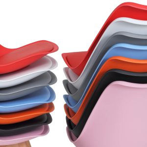 Scaun living Celia cu cadru din lemn si sezut din PVC captusit cu spuma poliuretanica, diverse culori