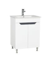 Set lavoar cu masca GN0561 50X46X81 cm, 2 usi, alb cu antracit