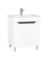 Set lavoar cu masca GN0561 70X46X81 cm, 2 usi, alb cu antracit