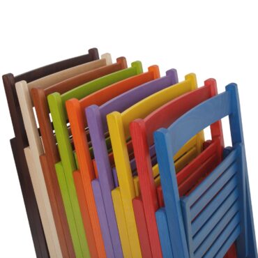 Scaun pliant din lemn fag - diferite culori