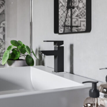 Baterie lavoar Ferro Zicco BZI2B cu finisaj negru