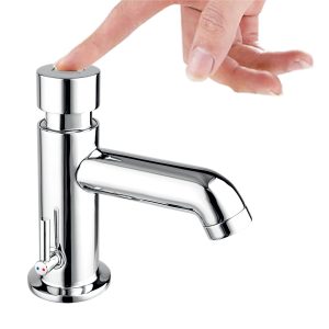 Baterie lavoar cu temporizator Ferro Presstige II, control debit si temperatura apa