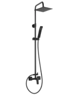 Coloana dus Ferro Vitto VerdeLine NP81-BVI7UVL-BL cu finisaj negru si inaltime reglabila