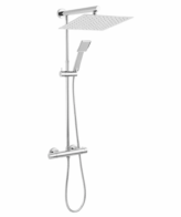 Coloana dus Ferro Trevi Square NP75SQ-TRV7U cu baterie termostatata finisaj crom