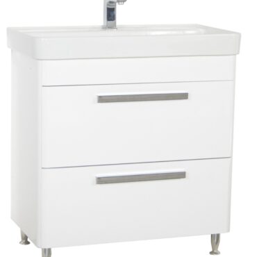 Set Lavoar cu Masca din MDF cu 2 sertare BR1501, 80x44x85 cm