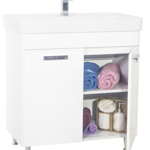 Set Lavoar cu Masca din MDF cu 2 usi BR3501, 80x45x85 cm