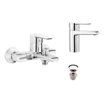 Pachet promo baterie lavoar baterie cada si ventil lavoar Deante Corio