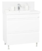 Set lavoar si masca cu sertare BR7861, 80x45x81 cm, alb