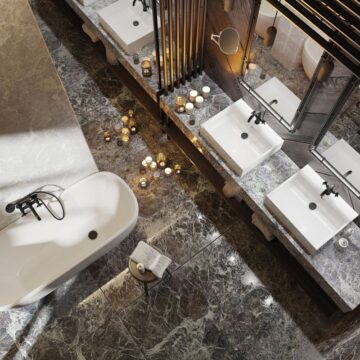 Ventil lavoar cu preaplin, sistem click-clack, diferite finisaje