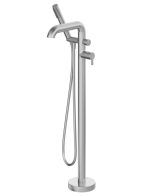 Baterie cada freestanding Deante SILIA BQS_F17M cu finisaj inox periat, set dus inclus, garantie 7 ani