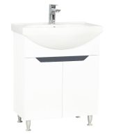 Set lavoar si masca cu usi GN0501 65X45X81 cm, alb cu antracit