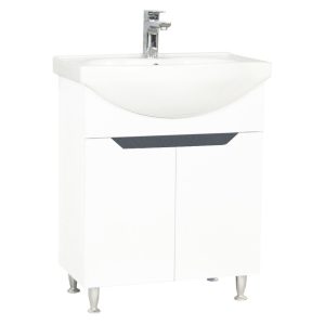 Set lavoar si masca cu usi GN0501 65X45X81 cm, alb cu antracit