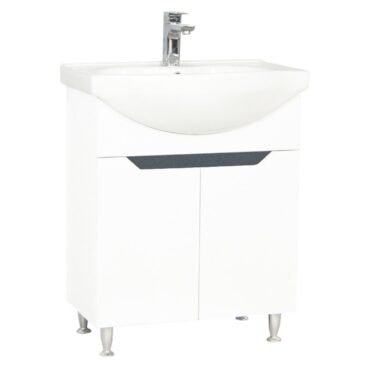 Set lavoar si masca cu usi GN0501 65X45X81 cm, alb cu antracit