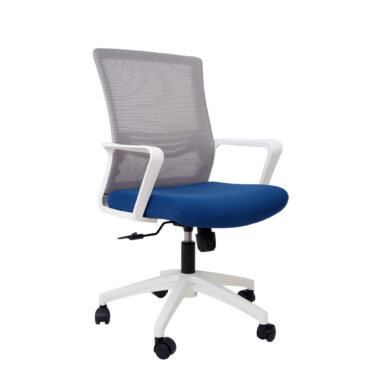 Scaun birou Paris A cu baza nylon alb si tapiterie de diferite culori, maxim 120 kg