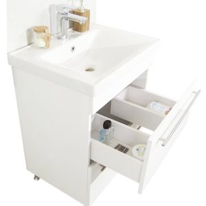 Set lavoar si masca GN0541 70 cm, 2 sertare, montaj pe pardoseala