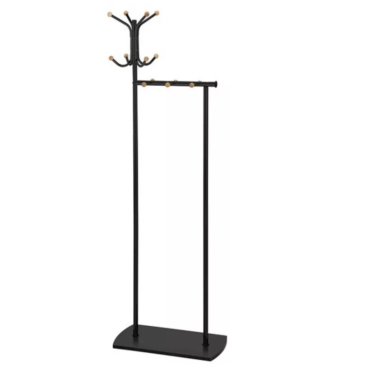 Cuier metalic negru cu 14 agatatori SL Simon