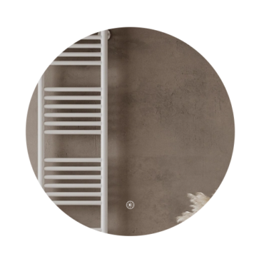 Oglindă baie rotundă Star 60 cu iluminare LED backlit și functie dezaburire, diametru 60 cm