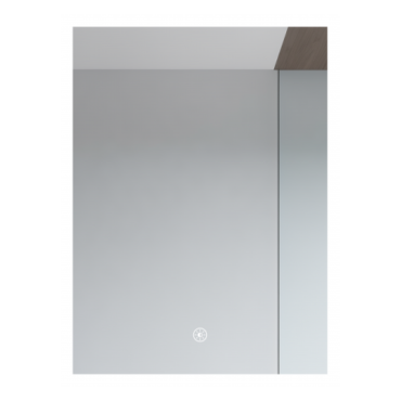 Oglindă baie dreptunghiulară Uranus 60x80 cm cu iluminare LED frontală și buton touch