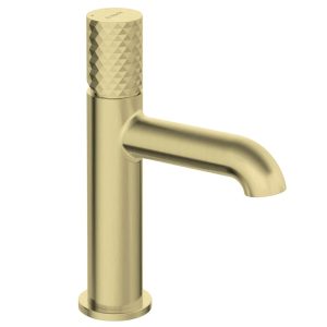 Baterie lavoar Deante Silia Hexa BHS_R20M finisaj auriu periat, montaj pe lavoar, garantie 7 ani