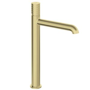 Baterie lavoar inalta Deante Silia Hexa BHS_R20K finisaj auriu periat, montaj pe blat, garantie 7 ani
